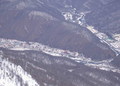 Красная поляна зимний отдых - Вид с вертолета